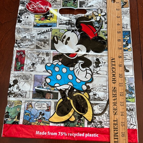 Disney Storage & Organization Authentic Disney Store Plastic Bag Comic Strip Mickeyminnie